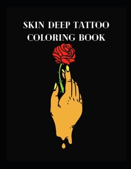Paperback Skin Deep Tattoo Coloring Book