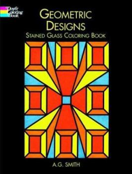 Paperback Geometric Designs Stained Glass Coloring Book