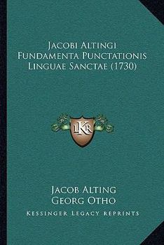 Paperback Jacobi Altingi Fundamenta Punctationis Linguae Sanctae (1730) [Latin] Book