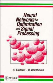 Hardcover Neural Networks for Optimization and Signal Processing Book