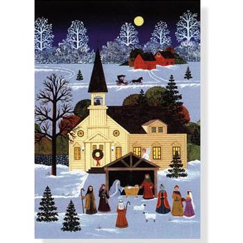 Country Nativity Holiday Boxed Cards (Christmas Cards, Holiday Cards, Greeting Cards) (Small Holiday Card)