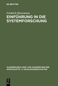 Hardcover Einführung in die Systemforschung [German] Book