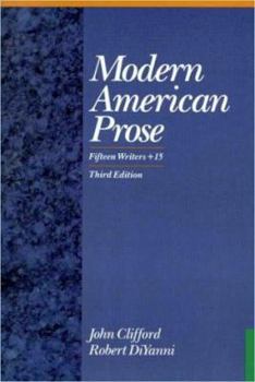 Paperback Modern American Prose: Fifteen Writers + 15 Book
