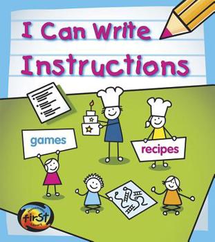 I Can Write Instructions - Book  of the I Can Write