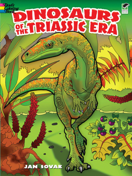 Paperback Dinosaurs of the Triassic Era Coloring Book
