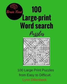 Paperback 100 Large-print Word Search Puzzles [Large Print] Book