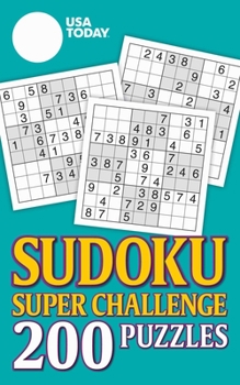 Paperback USA Today Sudoku Super Challenge: 200 Puzzles Book