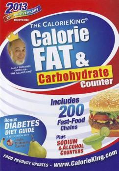 Paperback The Calorieking Calorie, Fat, & Carbohydrate Counter 2013 Book