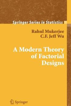 Paperback A Modern Theory of Factorial Design Book