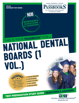 Paperback National Dental Boards (Ndb) (1 Vol.) (Ats-36): Passbooks Study Guide Volume 36 Book