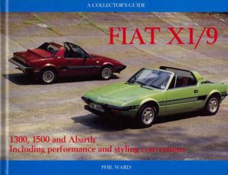 Hardcover Fiat X1/9 Collector's Guide Book