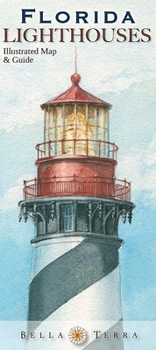 Map Florida Lighthouses Illustrated Map & Guide Book