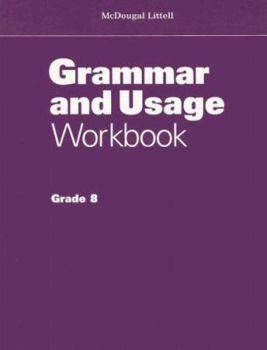 Paperback Grammar and Usage Workbook: Grade 8 Book