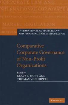 Comparative Corporate Governance of Non-Profit Organizations - Book  of the International Corporate Law and Financial Market Regulation