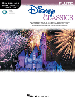 Paperback Disney Classics for Flute Instrumental Play-Along Pack - Book/Online Audio Book