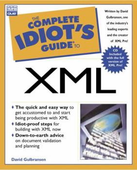 Paperback The Complete Idiot's Guide to XML [With CDROM] Book
