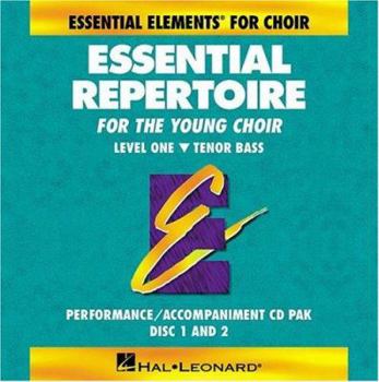 Paperback Essential Repertoire for the Young Choir, Level One, Tenor Bass (Essential Elements for Choir) Performance/Accompaniment CD Pak, Disc 1 and 2 Book