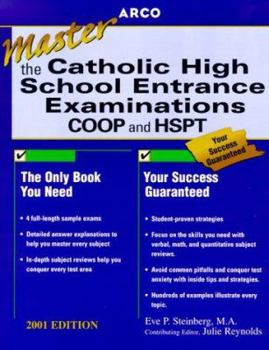 Paperback Arco Master the Catholic High School Entrance Examinations: COOP and HSPT Book
