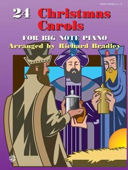 Paperback 24 Christmas Carols for Big Note Piano Book