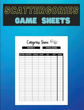 Paperback Scattergories Game Sheets [Large Print] Book