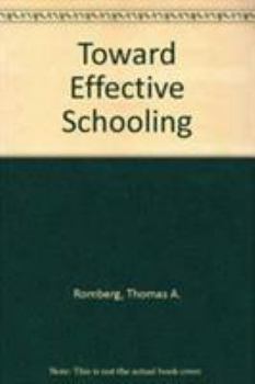 Paperback Toward Effective Schooling: The IGE Experience Book