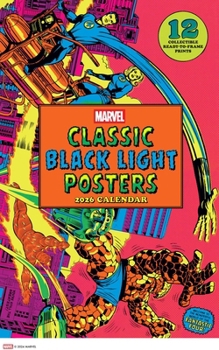 Calendar Marvel Classic Black Light 2026 Poster Calendar with 12 Frameable Prints Book