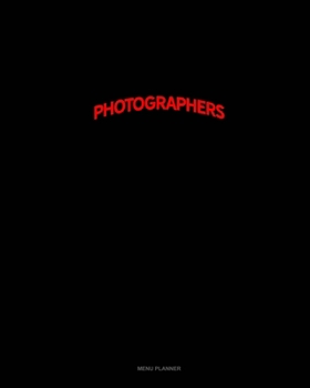 Paperback Bearded Photographers Do It Better: Menu Planner Book