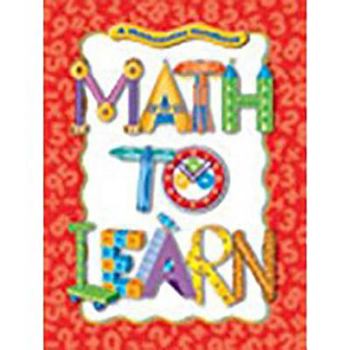 Hardcover Math to Learn: Handbook (Hardcover) 2006 Book