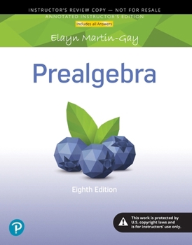 Hardcover Prealgebra Book