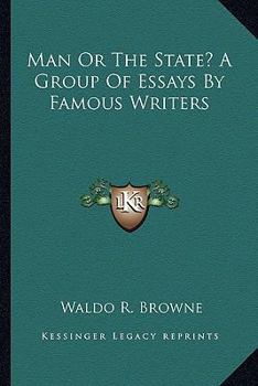 Paperback Man Or The State? A Group Of Essays By Famous Writers Book