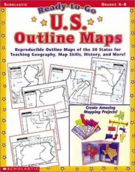 Paperback Ready-To-Go U.S. Outline Maps Book