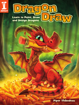 Paperback Dragon Draw: Learn to Paint, Draw and Design Dragons Book