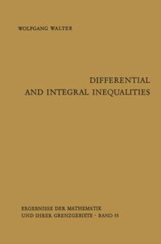 Paperback Differential and Integral Inequalities Book