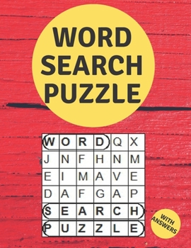 Paperback Word Search Puzzle: Large Print Activity Book For Dementia People To Keep Your Brain Sharp and Increase Mental Capacity [Large Print] Book