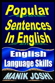 Paperback Popular Sentences In English: English Language Skills Book