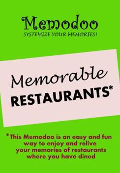 Paperback Memodoo Memorable Restaurants Book