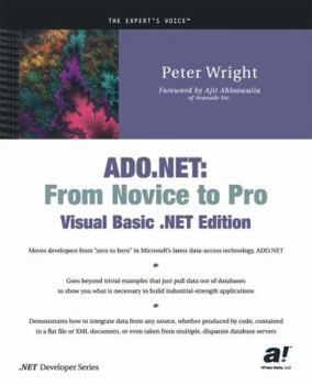 Paperback ADO.NET: From Novice to Pro, Visual Basic .Net Edition Book