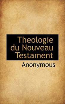 Paperback Theologie Du Nouveau Testament Book