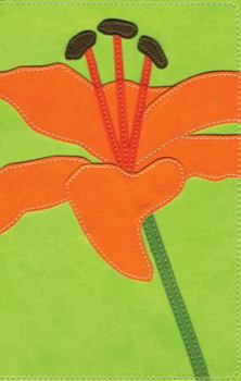 Leather Bound Bloom Collection Bible-NIV-Tiger Lily Book