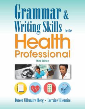 Paperback Grammar and Writing Skills for the Health Professional Book