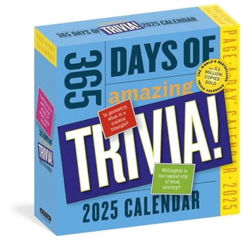 Calendar 365 Days of Amazing Trivia Page-A-Day(r) Calendar 2025: The World's Bestselling Trivia Calendar Book