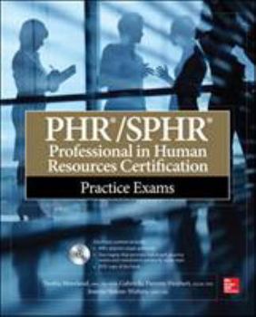 Paperback PHR/SPHR Professional in Human Resources Certification Practice Exams [With CDROM] Book