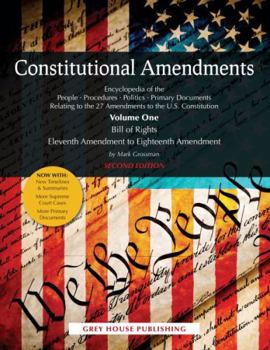 Hardcover Constitutional Amendments, Second Edition: Print Purchase Includes Free Online Access [With Free Web Access] Book