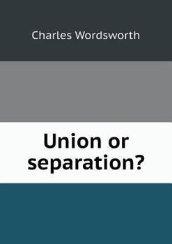 Paperback Union or separation? Book