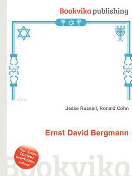 Paperback Ernst David Bergmann Book