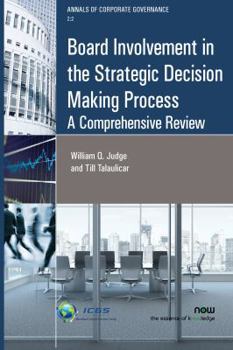 Paperback Board Involvement in the Strategic Decision Making Process: A Comprehensive Review Book