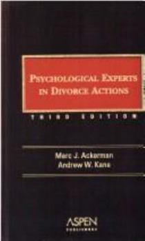 Hardcover Psychological Experts in Divorce Actions Book