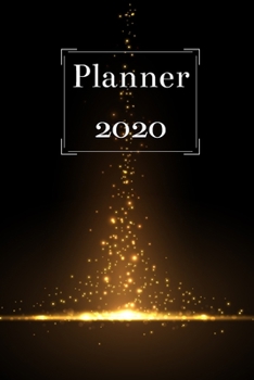 Planner 2020 : Weekly Planner and Organizer 2020, Stylish Black Planner, 6 X 9 Inch