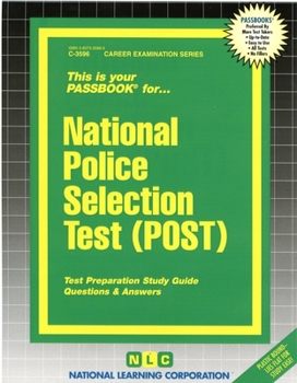 Paperback National Police Selection Test (POST) Book