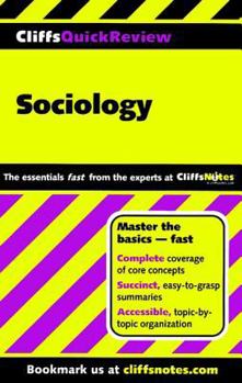 Paperback Cliffsquickreview Sociology Book